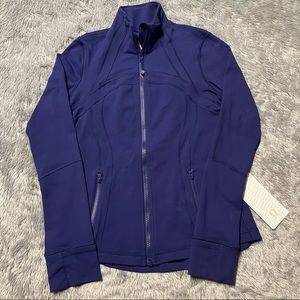 Lululemon Define Jacket Fox Networks Emperor Blue Size 8